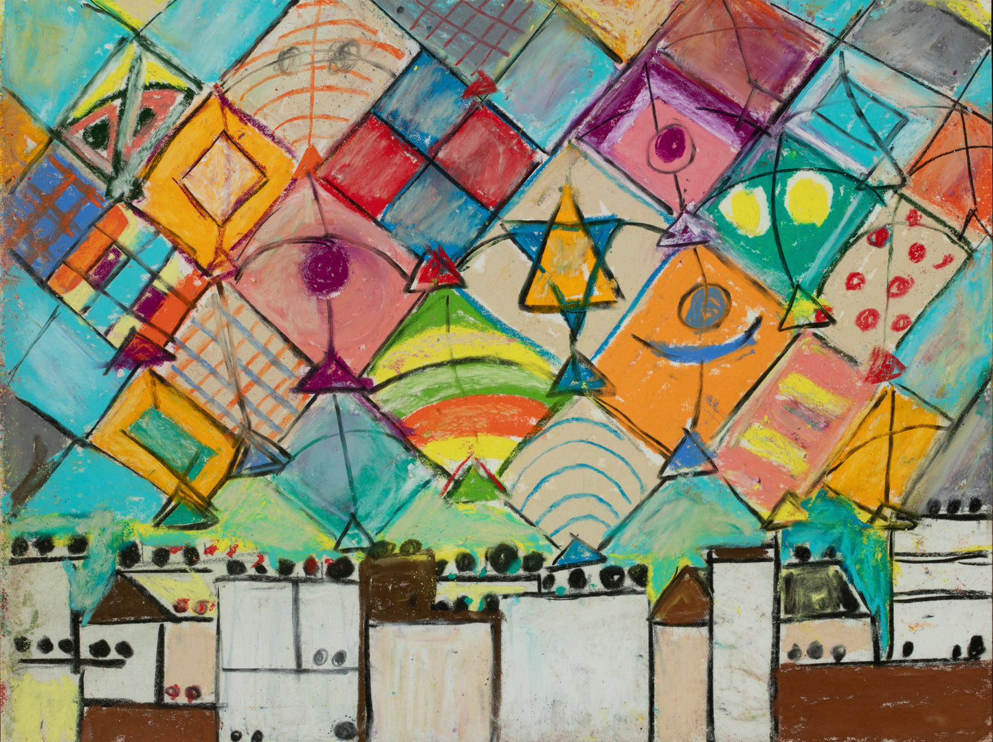રંગબેરંગી kites