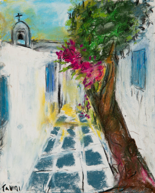 White, Blue, Magenta Alley