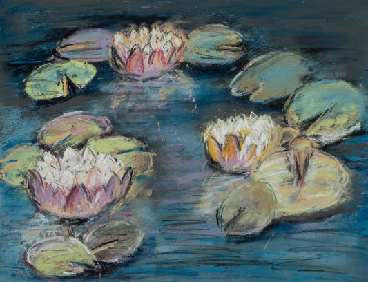 Lilies at night