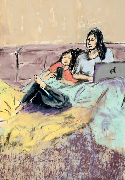 Sisters Snuggle